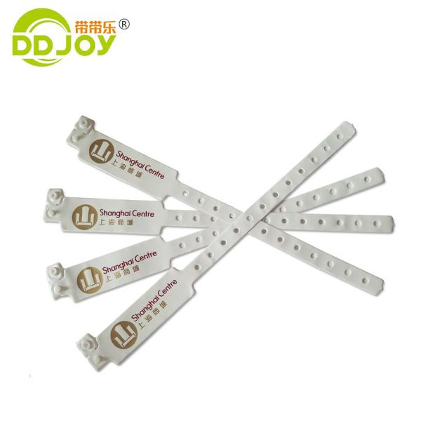 PVC Vinyl Plastic Wristband for Event Sites Manufacture Waterproof Disposable Bracelet