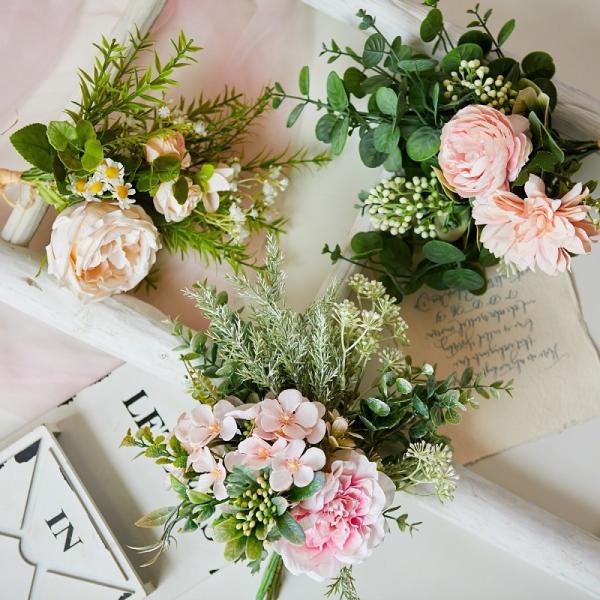Simulated flower daisy bouquet bottle, hand tied flower table, bundle fake flowers, photography props, cross-border hot selling silk flowers