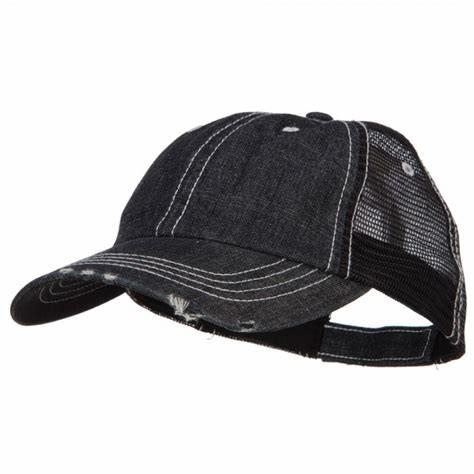 Special Cotton Mens Trucker Caps , Denim Low Profile Cool Trucker Hats For Men
