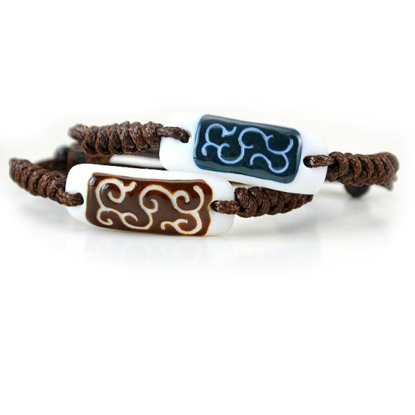 Couple ceramic bracelet jewelry bracelets female retro jewelry national wind
