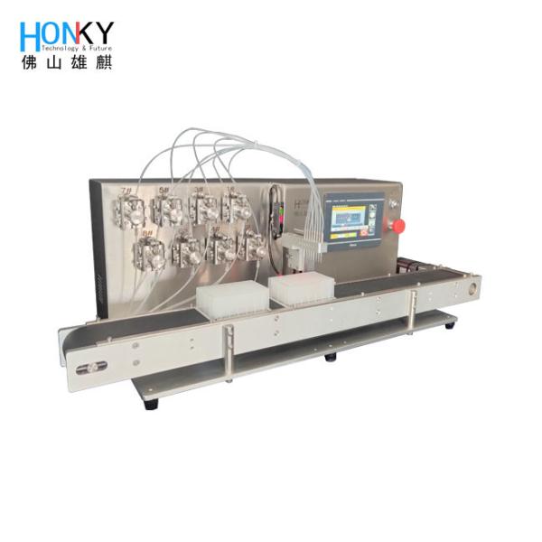 Compact Hygienic Desktop Filling Machine with Ceramic Pump for High-Speed 960 Wells/Min PCR Deep Well Plate Bio Reagent Filling