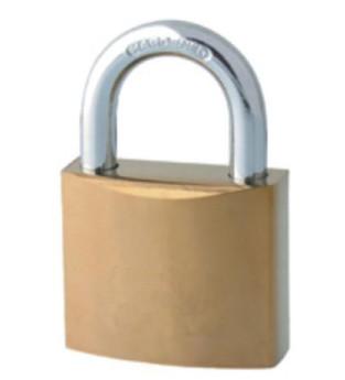 Titanium Plating Iron High Security Padlock With Key Yellow Bronzel Color