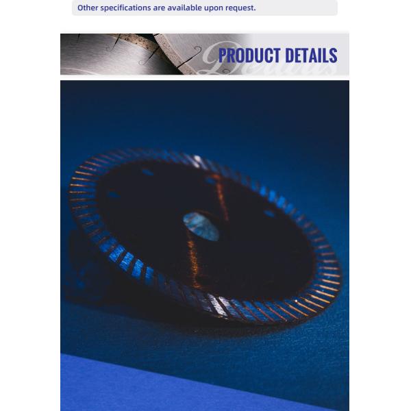 Каменная резьба 7 дюймовые сухие турбо лезвия пила для резки сцинтерованного камня класса А-класса