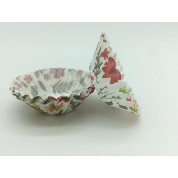 Romantic Rose Colored Paper Cupcake Liners Greaseproof Food Grade Tray Disposable