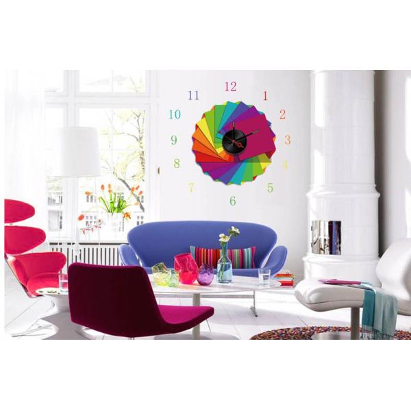 2012 Especial Design Flower Vinyl Wall Decoration Sticker Clock 10A003