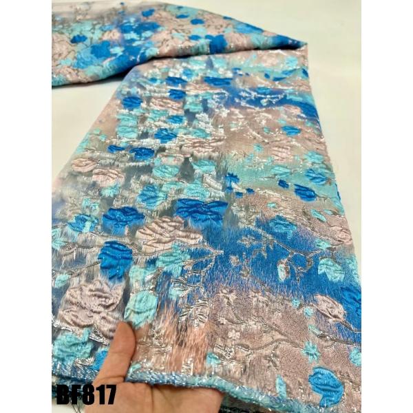 Brocade Jacquard Fabric Lace Wedding Dress Embroidered Fabric Ghana Dress Fabric Fashion Austria party lady dress