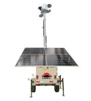 Energy Independence Solar Energy Camera Cctv Trailer For Industrial Park Monitoring