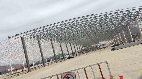 Prefabricated Steel Space Frame Canopy for Toll Stations