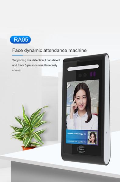 High Quality 5 inch Cloud Time Attendance Long Distance Detect Facial Recognition Device