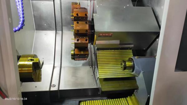Heavy Duty Slant Bed Cnc Precision Automatic Lathe Live Tool Turret