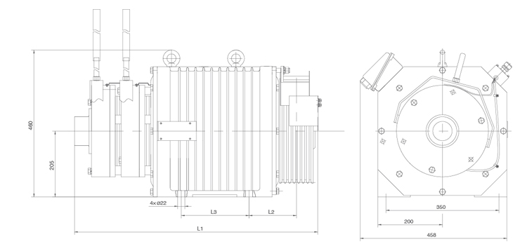 Passenger Elevator Traction Machine with Quick Response Time, High Reliability, and Compact Structure