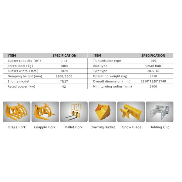 LG928 Колесный погрузчик 3550 кг рабочая масса 1000 кг номинальная нагрузка для тяжелой работы