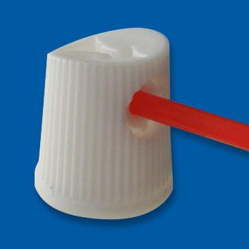 Tampa de plástico aerossol de resistência química com tubo de extensão de 120 mm