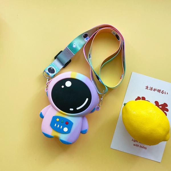 Астронавт Силиконовый карандаш Pouch Bpa Бесплатно для канцелярских принадлежностей Хранение школьных принадлежностей Карандаш Чехлы Мультфильмы Макияжный пакет для детей