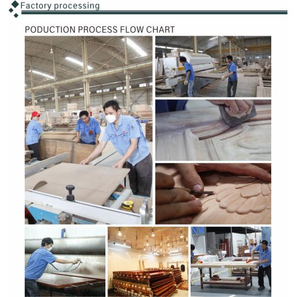 Lattice Carving Solid Wood Bedroom Doors 45mm MDF Board Door Design