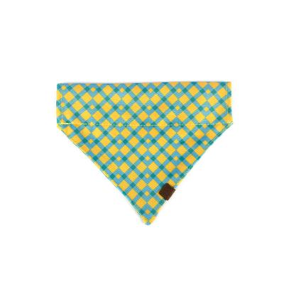14x9.5cm Small Dog Bandana Collar Bibs Puppy Neckerchief Washable Triangle Plaid