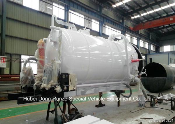Customized Cabon Steel Vaccum Tank Body For Vaccum Sewage Truck 4 - 20 M3