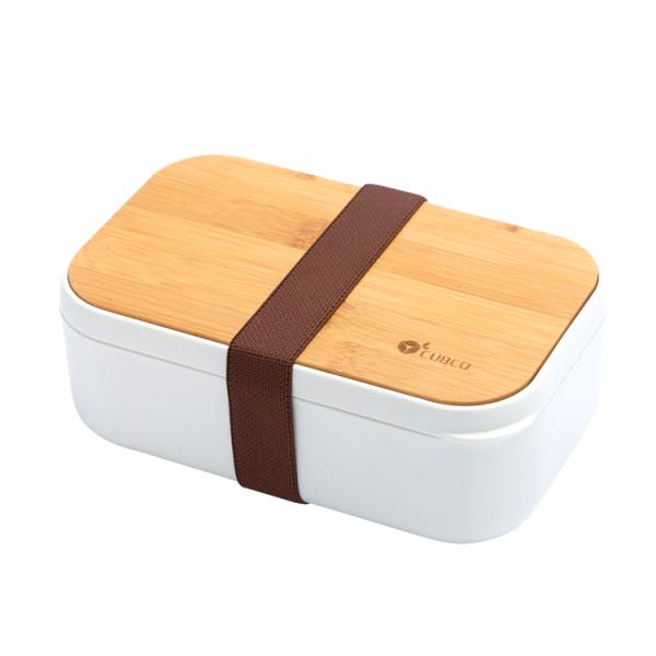 Bamboo Lid Bento Lunch Box 1000ml Capacity for Healthy Eating and Sustainable Living