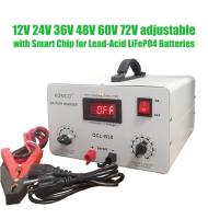 Carregador de bateria inteligente ajustável de 24 V Manutenção de bateria automotiva 5A-40A