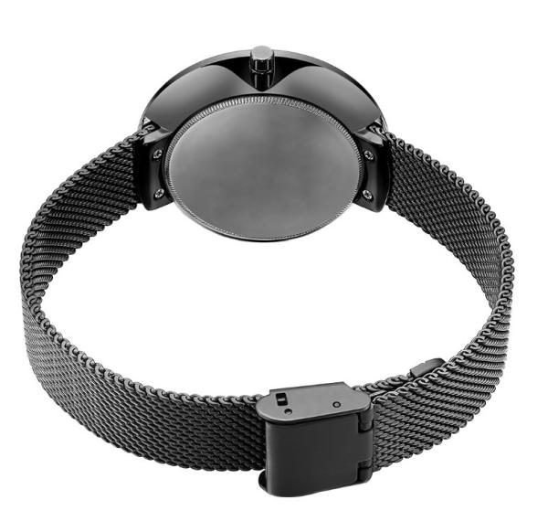 ODM Steel Mesh Band 3atm Womens Fashion Watch Zinc Alloy Case