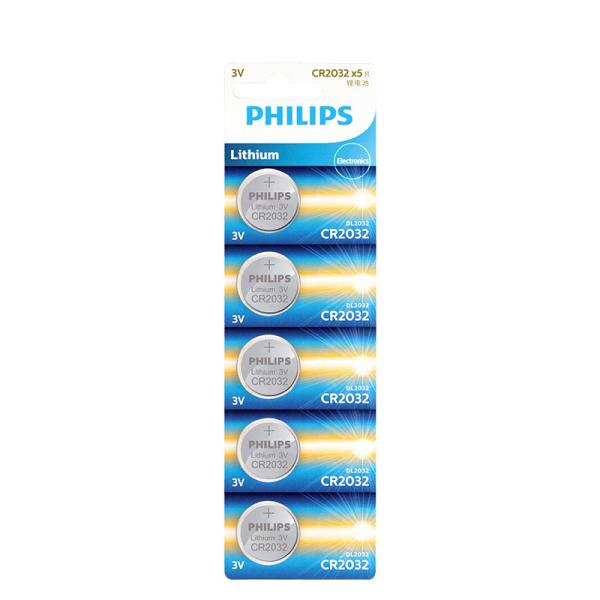 Philips CR2032 Batería de iones de litio 3V 20x3.2mm 500 ciclos