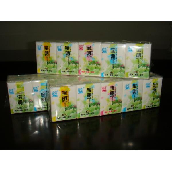 10 sheets Mini Pocket Tissue Packs , Customized Embossing Handkercheirf paper