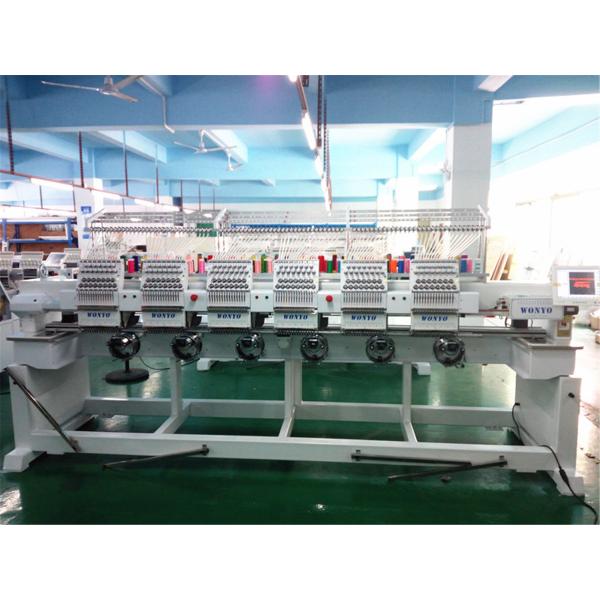6 Head Flat Computerized T-Shirt Sewing  Embroidery Machine