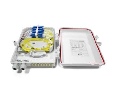 FTTH 16 Port White Optical Fiber Distribution Box SC Connector Water - Proof