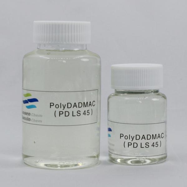 Raw Polydadmac Coagulant Water Treatment Agent Pale Amber Liquid PD LS 45
