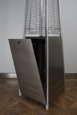 Decorative Stand Up Outdoor Heater Hinged Door Design All Weather Protective
