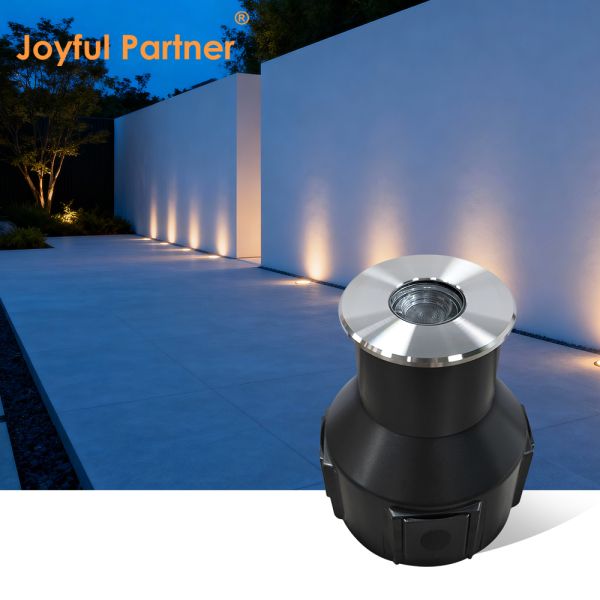 Inground Buried Lamp 3 Watts 55mm Diameter CRI 85/90 DC24V Aluminum Material Asymmetrical Lens For Parking Lot
