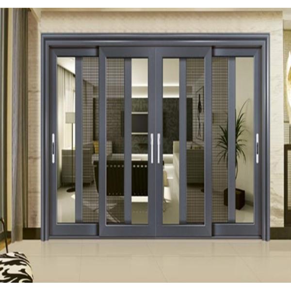 Residential 60 Series Aluminium Glass Sliding Windows With Mosquito Net