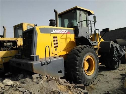Yellow Large Wheel Loaders , Front Wheel Loader Side Dump Bucket