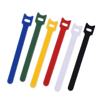 Polyester / Nylon Hook And Loop Straps Velcro Cable Ties 15*1.5cm