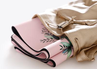 Thermal Plastic Elastomer Travel Yoga Mat , Folding Yoga Mat For Relaxation