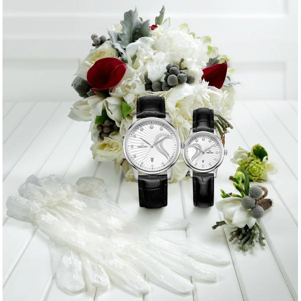 Fashion Luxury Stainless Steel Case Back Wristwatch for Couple Lover