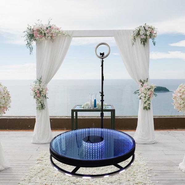 New Adjustable Photobooth Party Hot selling RGB LED 360 Photo Booth