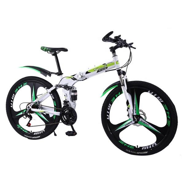 Customized OEM Full Suspension Mountain Bicycle with 26 Wheel Size and Foldable Carbon Steel Frame