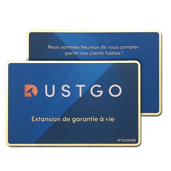 Recyclable Gold Plated Cards Blue Red Custom Printed Business Cards