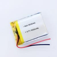 Dispositivo de medición 3.7v 1000mah Batería de iones de litio de polímero 803040 1C