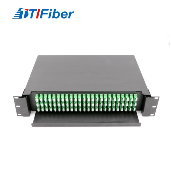 144 core Fiber Optic Terminal Box LC ODF Rack Mount Fiber Patch Panel