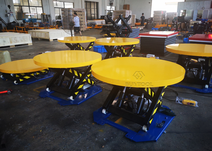 приведенное в действие электрическое Stretchwrappers оболочки паллета Turntable башни 4000lbs неподвижное