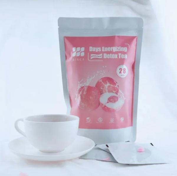 Organic Weight Loss Detox Peach Flavor Tea custom Logo Belly Fat Burner