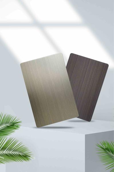 201 304 316 Brushed Stainless Steel Sheet Metal PVD Coated In Bulk