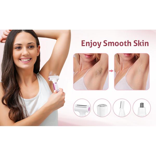 Rosa rosa suave espuma de afeitar eléctrica para mujeres