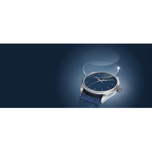 Superfície lustrada transparente da resistência de desgaste do vidro de tampa da safira da caixa de relógio