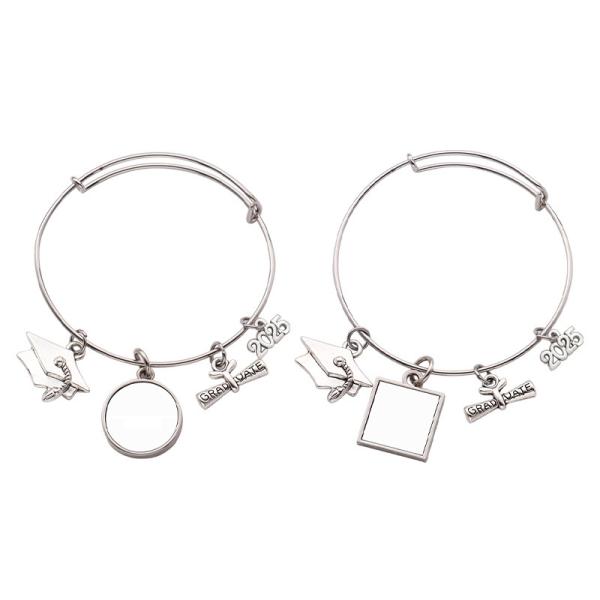 Bracelet de bijoux fantaisie pour cadeau de remise de diplôme DIY Imprimable par sublimation Bracelet de remise de diplôme