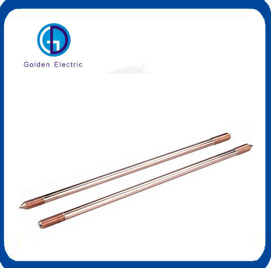 Прочность на растяжение 580n/мм2 Медносвязанный стальной земляной стержень для электрооборудования