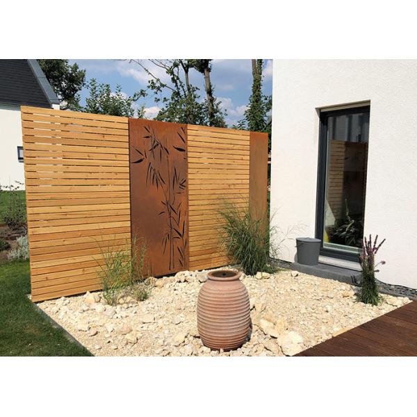 Decorative Stainless Steel Garden Ornaments With Bamboo Patterns