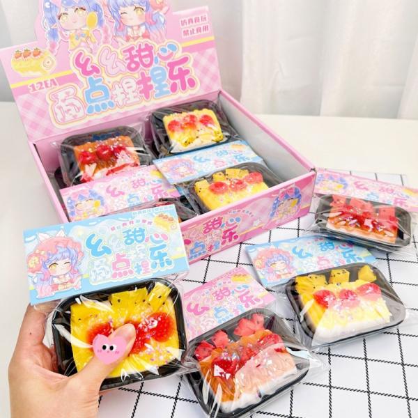 Juguetes de compresión creativos Comida Frutas Enjuague Presión de liberación de rebote rápido